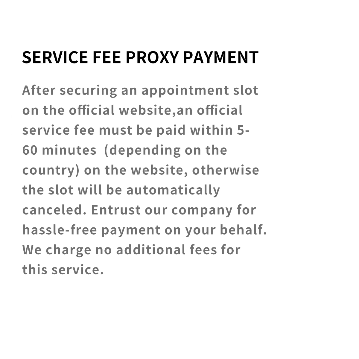 Service Fee Proxy Payment