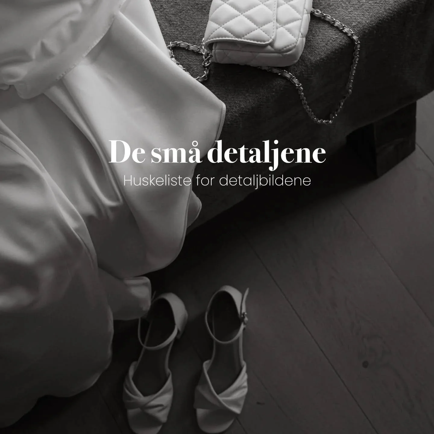 Sm&aring; detaljer &ndash; stor betydning ✨️ 

Her kommer en liten huskeliste over elementene jeg anbefaler at dere legger frem under forberedelsene, for de fineste detaljbildene p&aring; bryllupsdagen.

📌 Lagre denne posten om du planlegger bryllup