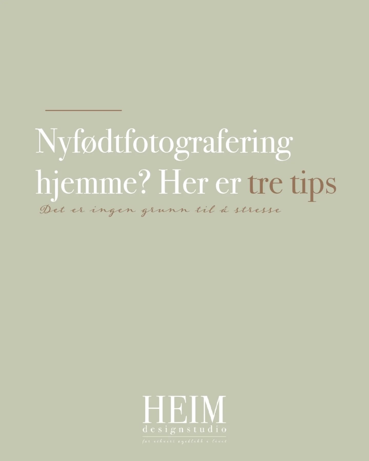 De f&oslash;rste sm&aring; &oslash;yeblikkene 💛

Her er noen ting jeg har l&aelig;rt etter mange sm&aring; foran kameraet: 

Hold det varmt i rommet. Babyer sover best n&aring;r de er lune og mette. Et godt m&aring;ltid rett i forkant bidrar til d&o