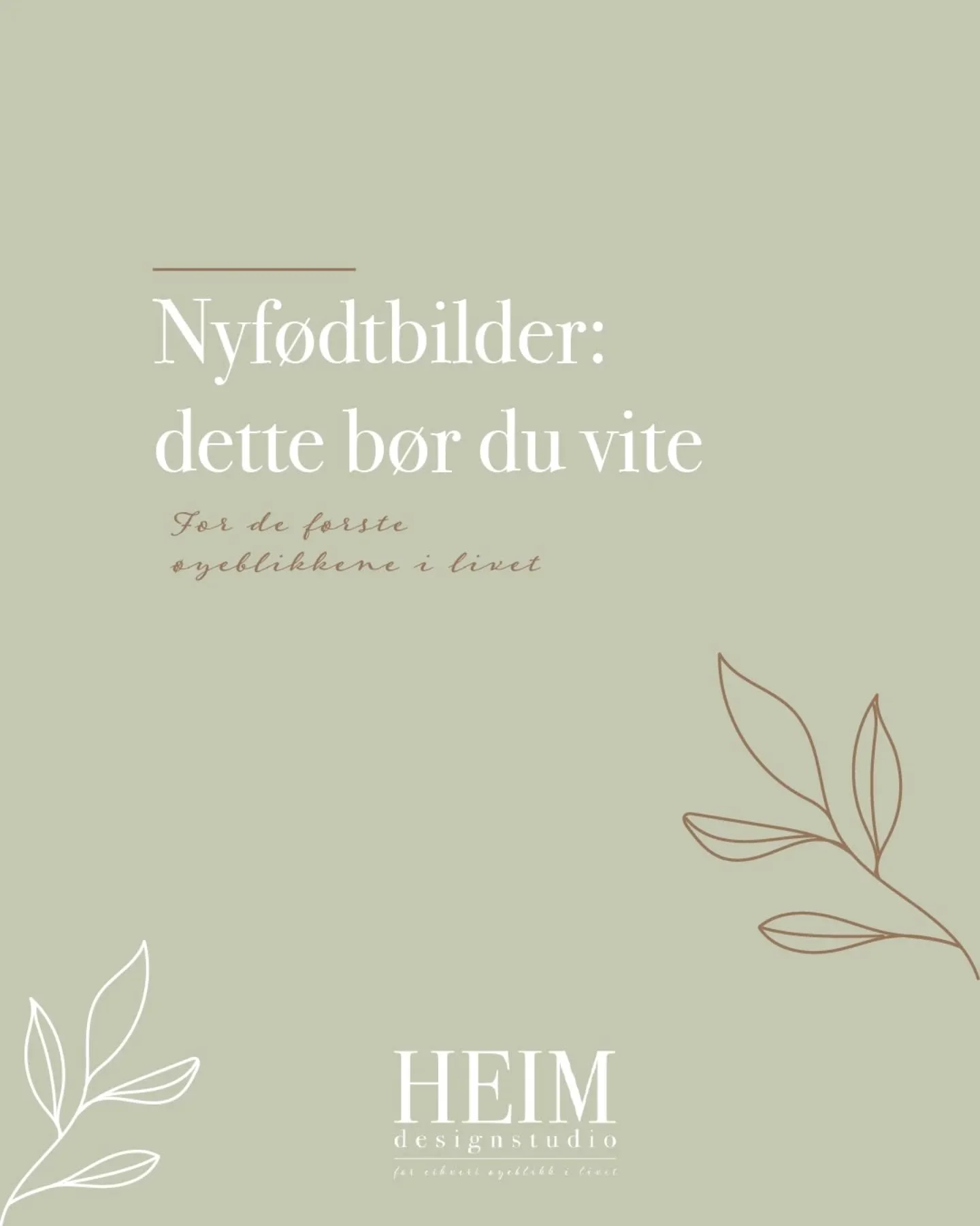Er du gravid og lurer p&aring; om eller n&aring;r du skal booke fotograf? ✨️

Her kommer tre ting det kan v&aelig;re greit &aring; tenke p&aring; mens du g&aring;r gravid og venter p&aring; den lille. 

#heimdesignstudio #heimfoto #nyf&oslash;dtfotog