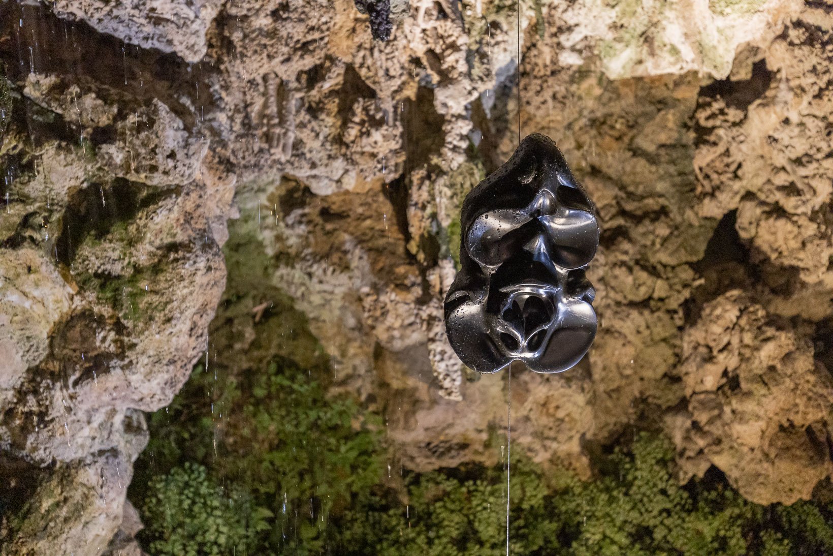 Ambra Viviani - Even dust used to be other things, marquina marble sculpture, 2025, Istituto Svizzero Roma