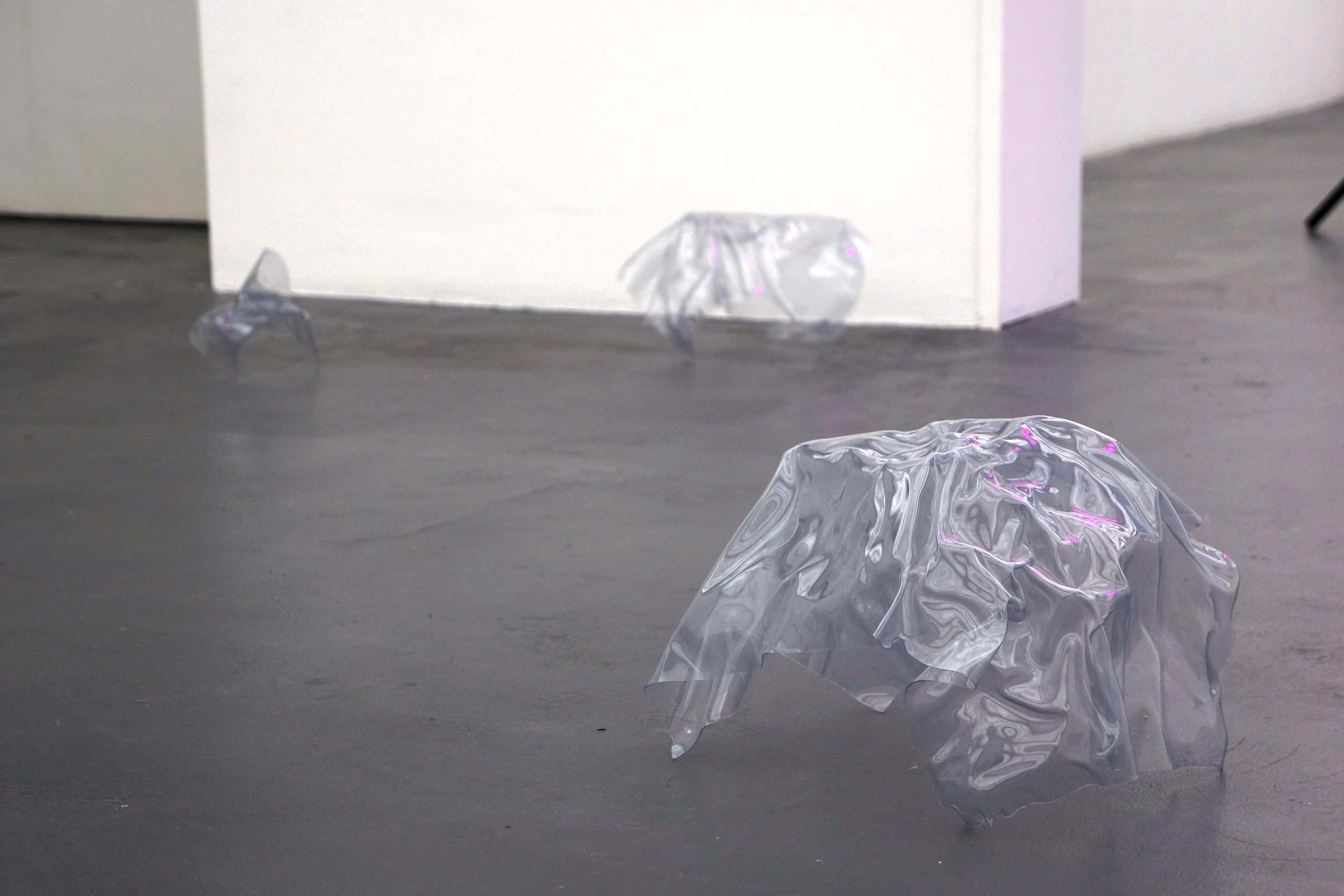 Ambra Viviani - Die Sieben letzten Lieder, 2017 - environmental installation - iron, PVC, PMMA, aluminium, full spectrum LED lights, music loop, libretto - Kunsthaus Baselland, Münchenstein - Institut Kunst HGK
