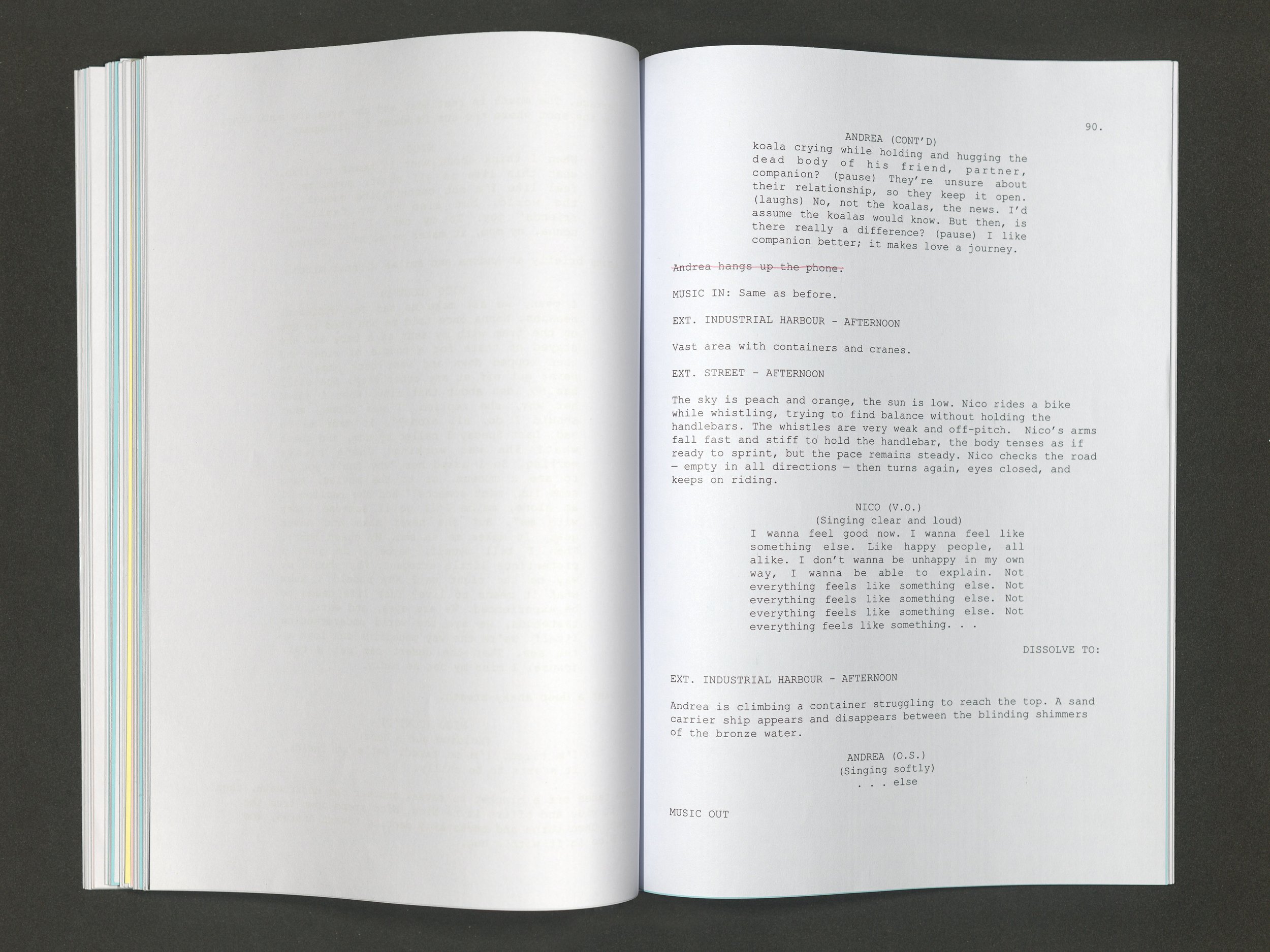 Ambra Viviani - Script, DISCOVERY, page 90, 2024 digital print, aluminum frame 30x40 cm - Kunsthalle Palazzo