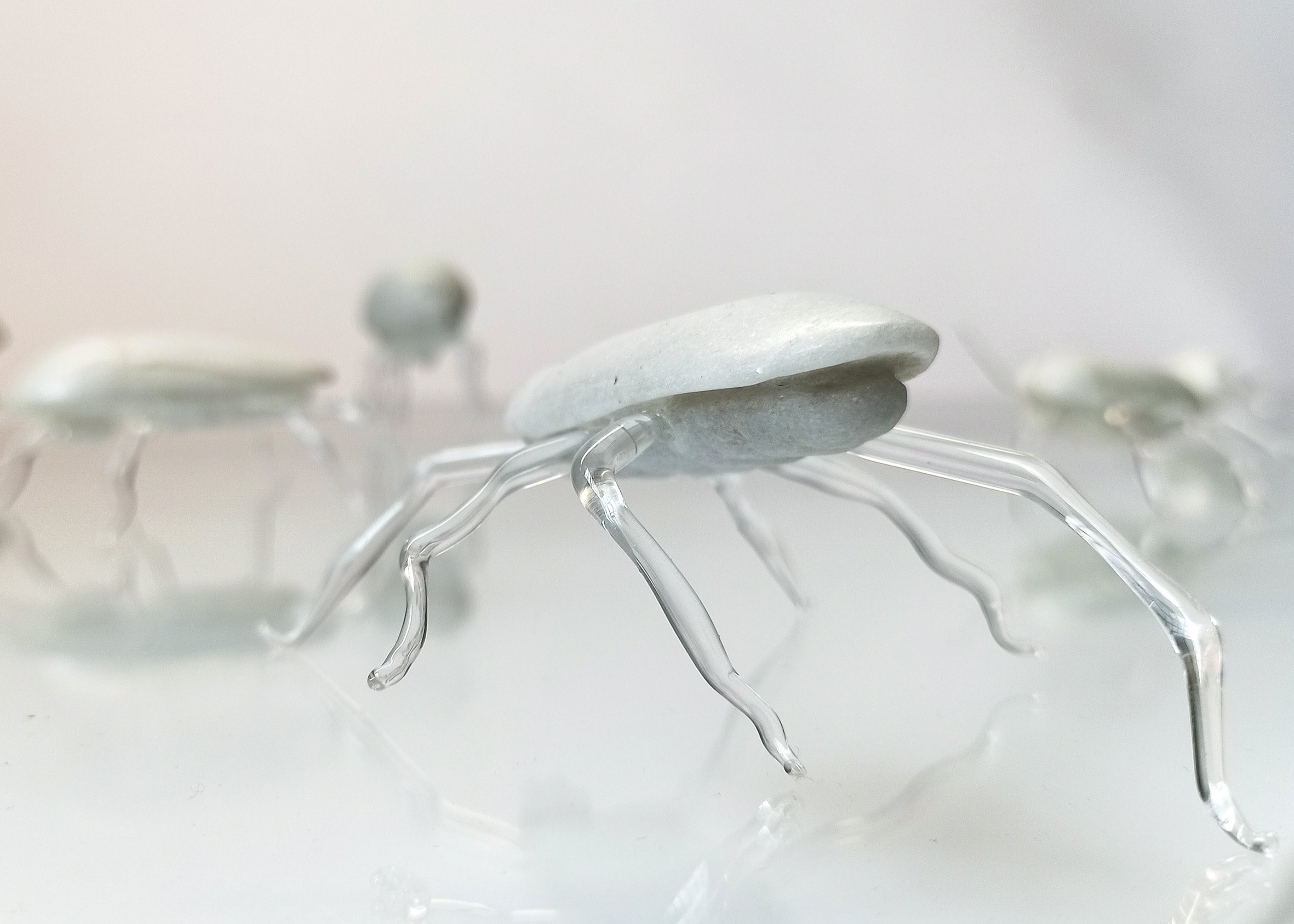 Ambra Viviani - And the solution is to convert them into highly digestible protein sources - Carrara marble and glass - 2019 - China Academy of the Arts Hangzhou China - Atelier Mondial