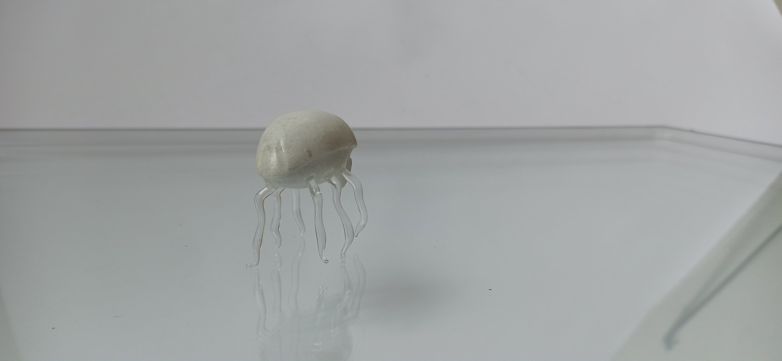 Ambra Viviani - And the solution is to convert them into highly digestible protein sources - Carrara marble and glass - 2019 - China Academy of the Arts Hangzhou China - Atelier Mondial
