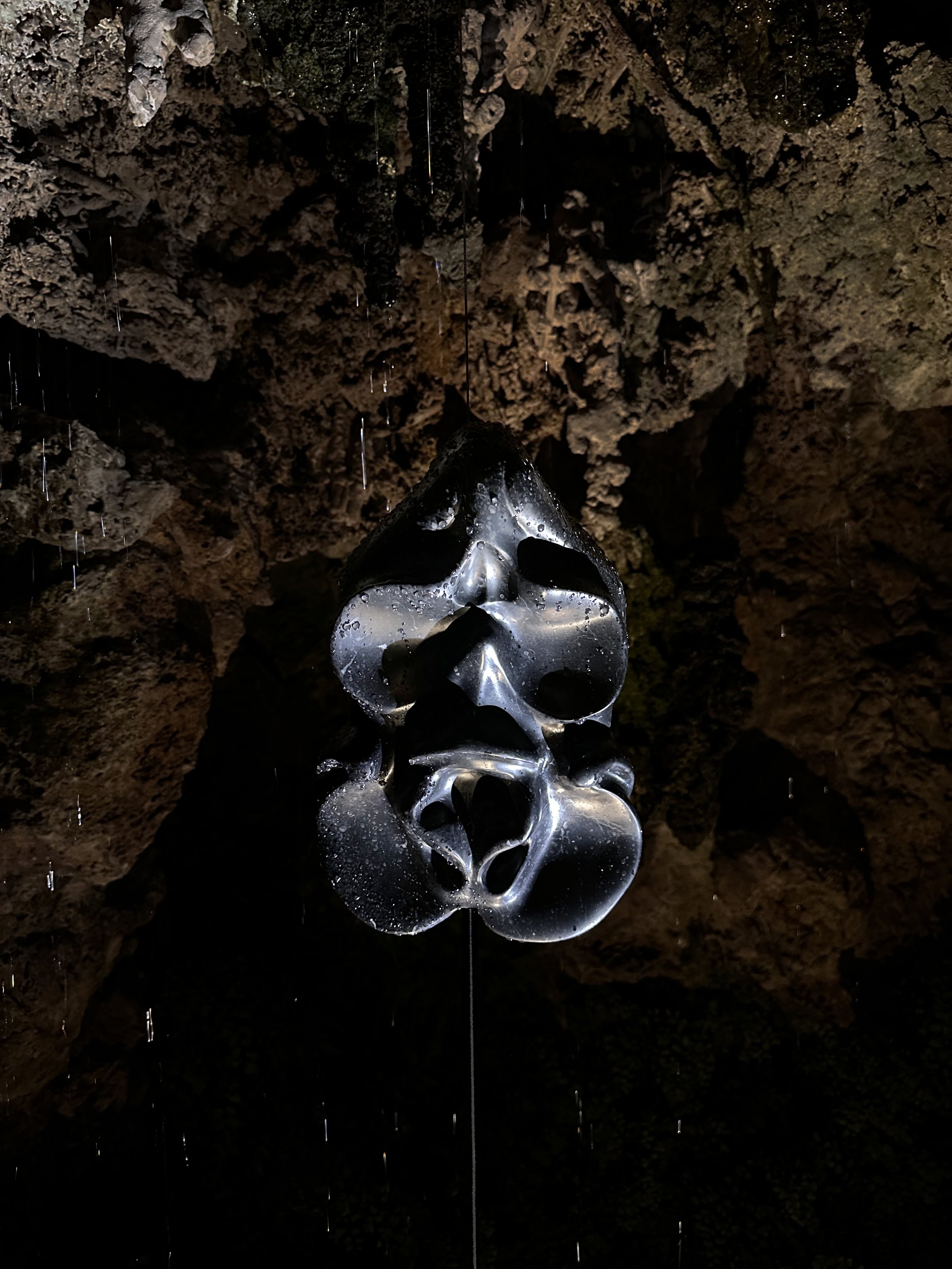 Ambra Viviani - Even dust used to be other things, marquina marble sculpture, 2025, Istituto Svizzero Roma