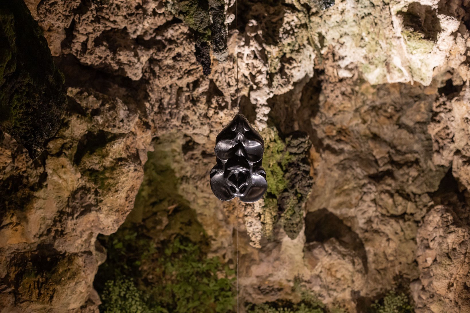 Ambra Viviani - Even dust used to be other things, marquina marble sculpture, 2025, Istituto Svizzero Roma