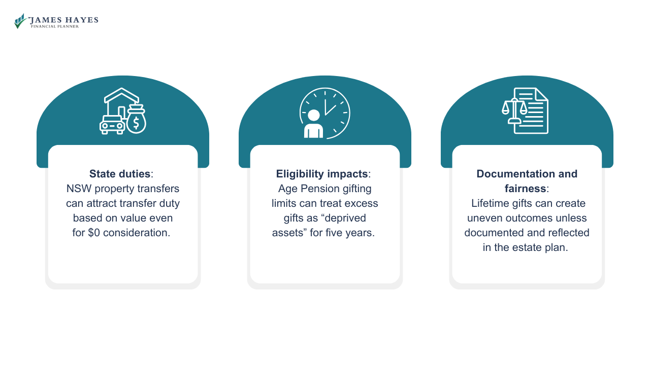 Differences between inheriting and gifitng