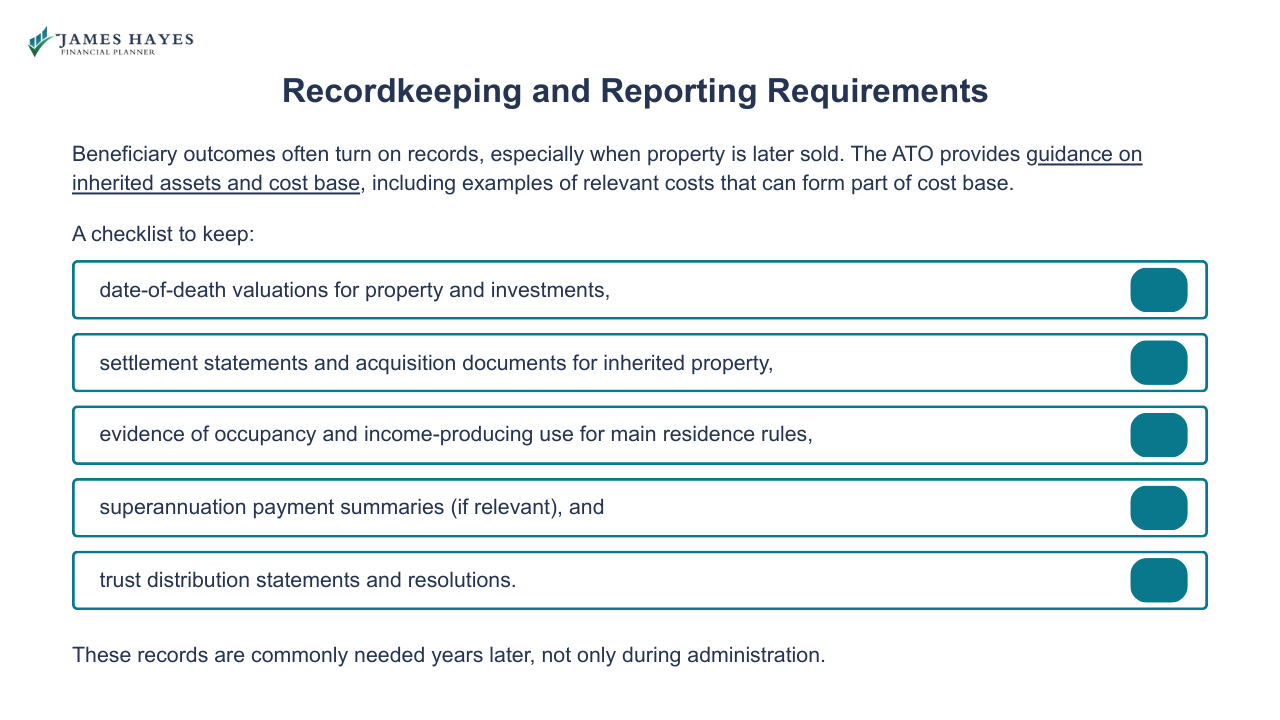 Recordkeeping and reporting requirements