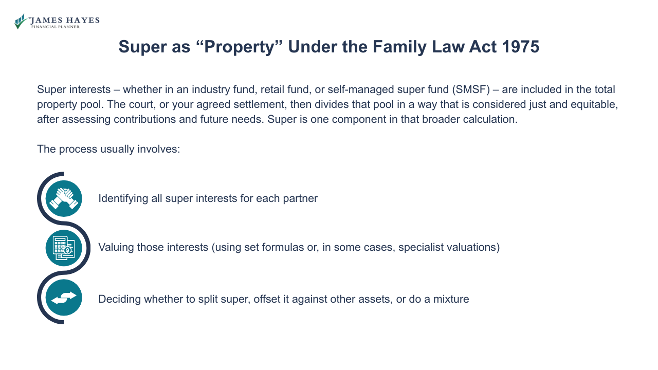 Super as property under the family law act