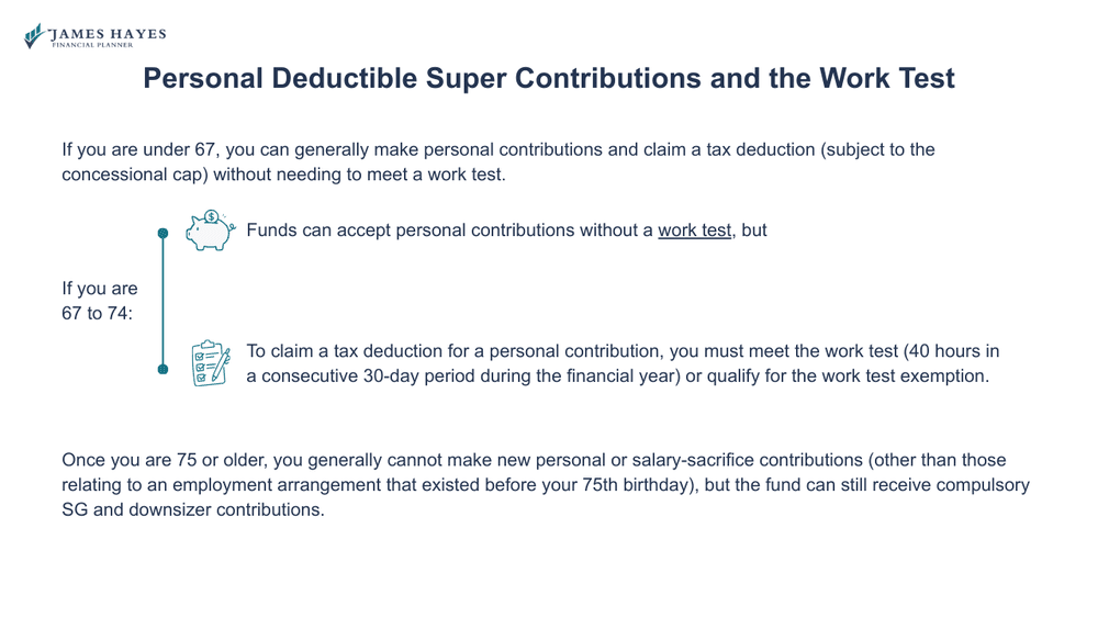Super Contribution Rules 2025 & 2026 — James Hayes - Financial Planner
