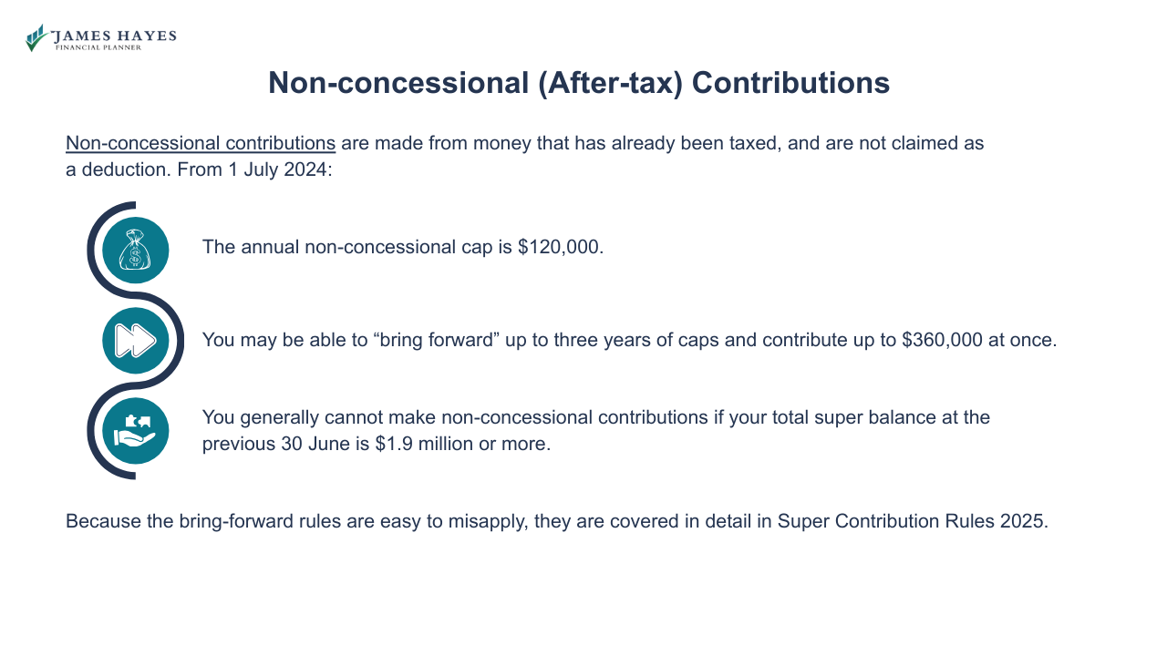 Non-Concessional (After-tax) Contributions