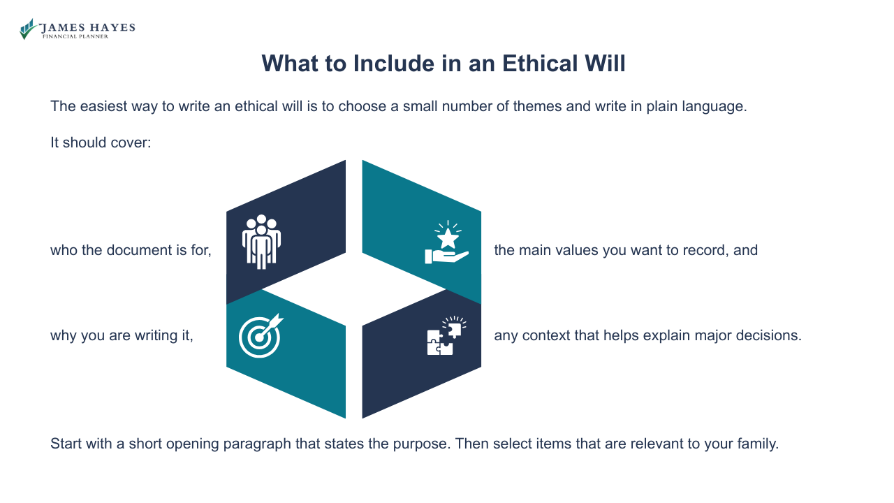 What to include an ethical will