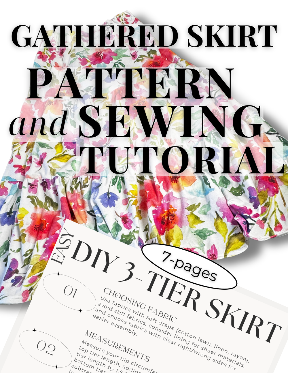 DIY 3 Tier Skirt Pattern and Sew Signup Dreams Sew Studio