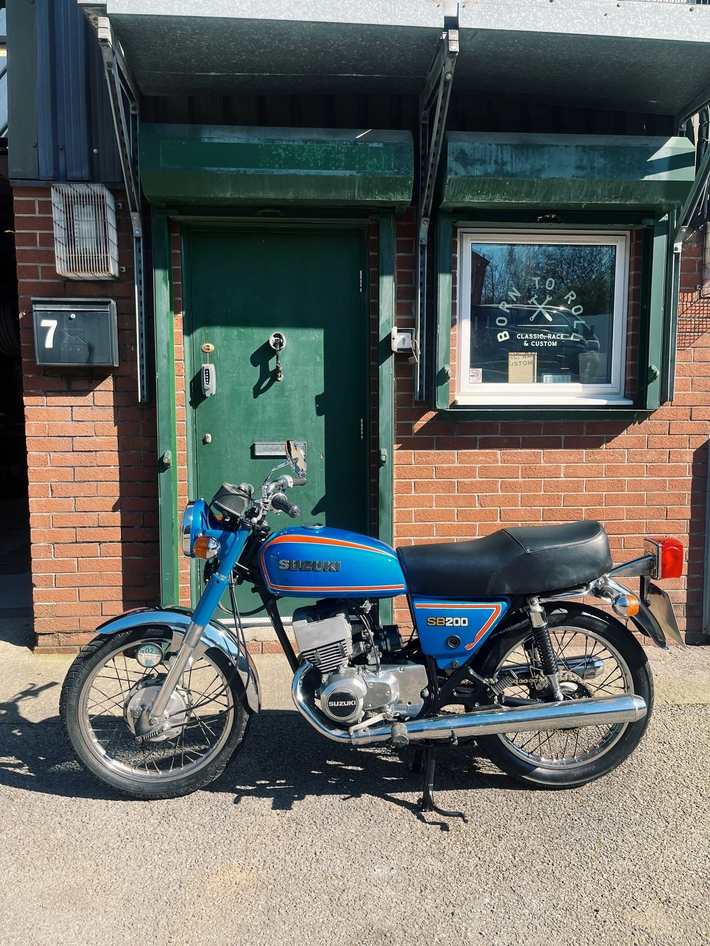 Is it an unwritten rule that small capacity two-strokes are the most fun you can have on two-wheels? 

This Suzuki SB200 was a labour of love during lockdown for its owner, having done a brilliant job of resurrecting this neglected smokey ring-dinger