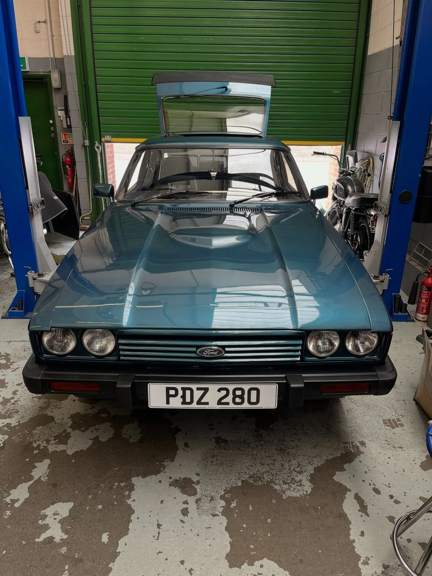 It&rsquo;s been a hectic few weeks as we are now in peak classic car show season. This tip top Ford Capri 280 &lsquo;Brooklands&rsquo; came in for a sunroof fix, engine service and few other odd jobs. It&rsquo;s the owner&rsquo;s pride and joy and we