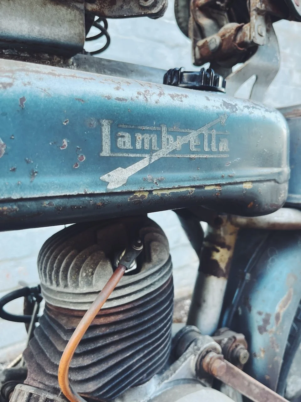 A lambretta d125 scooter