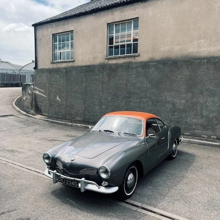 Classic VW Karmann Ghia at our Bristol workshop