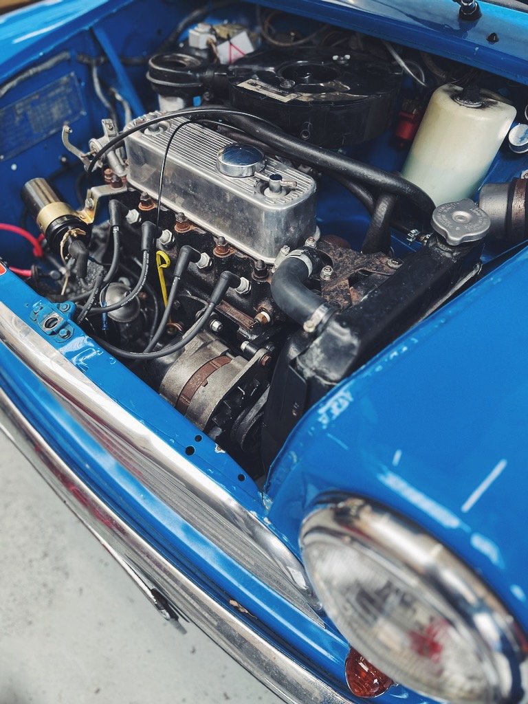 a classic mini engine