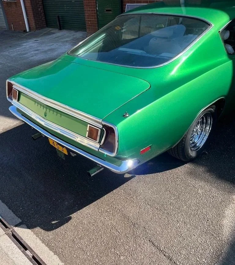 american mopar muscle car being repaired in bristol
