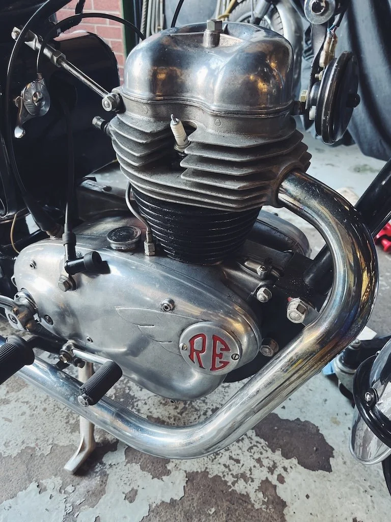 A royal enfield motorcycle engine