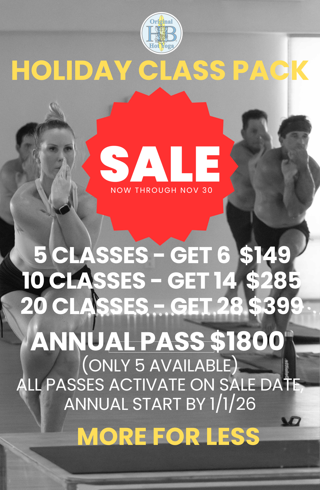 Annual Class Pack Sale