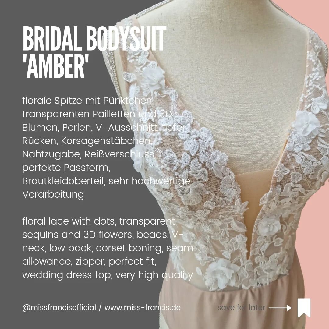 BRIDAL BODYSUIT 'AMBER'...

see post before...🔥👌

#diybrautkleid #bridaltrends #bridalmagazine #bridalbodies #brideful #brautiful #brautbodies #brautr&ouml;cke #byobd #brautkleiddesignen #verliebtverlobtverheiratet #baldbraut #brautmalanders #trend