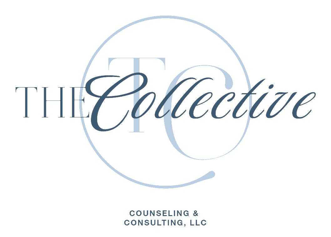 Logo for The Collective Counseling & Consulting, LLC, featuring a large letter 'C' encircled and stylized text.