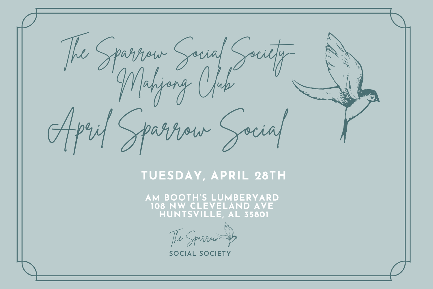 Mahjong &amp; Mental Health-Sparrow Social Society Event
