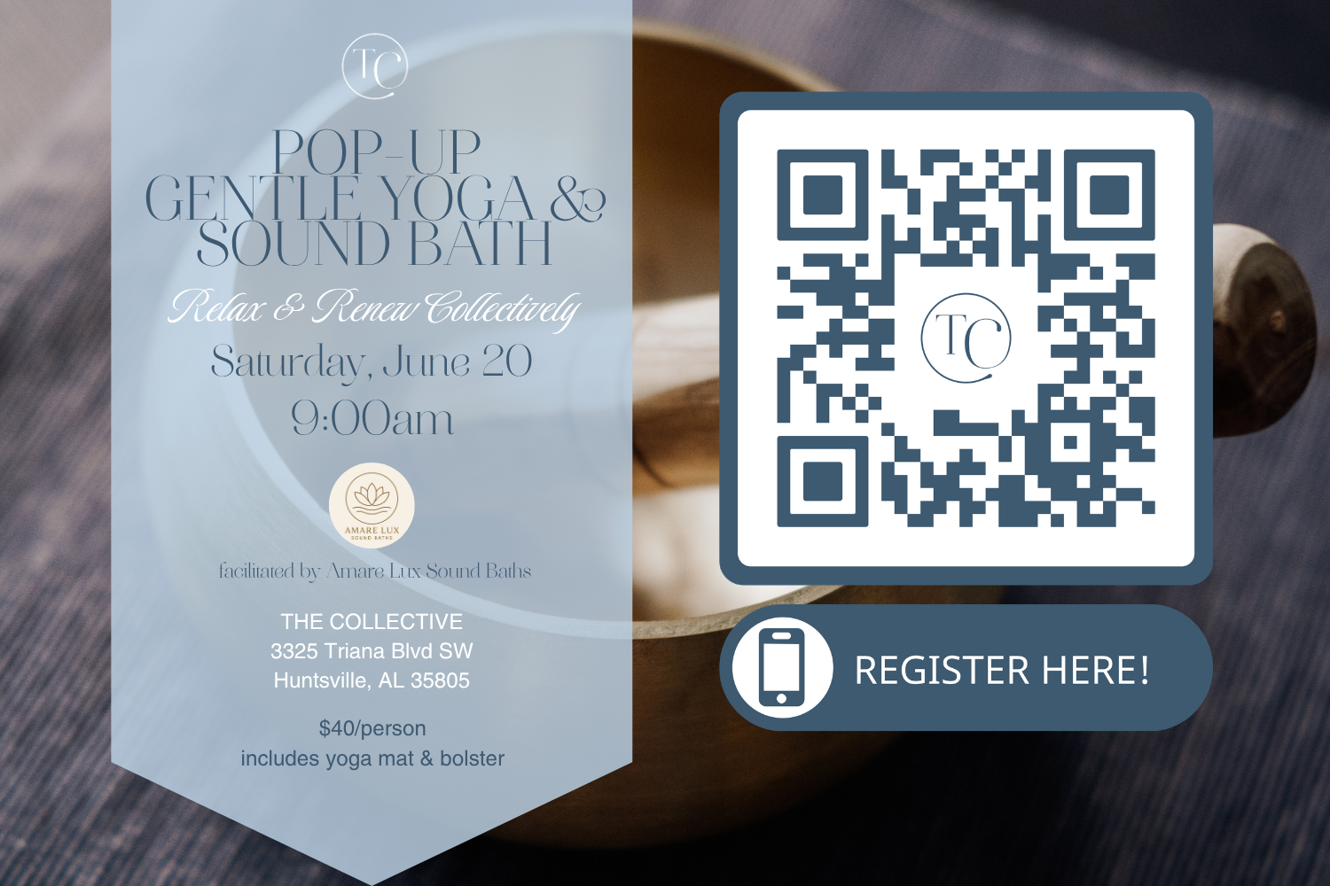 Pop-Up Yoga & Sound Bath Session 