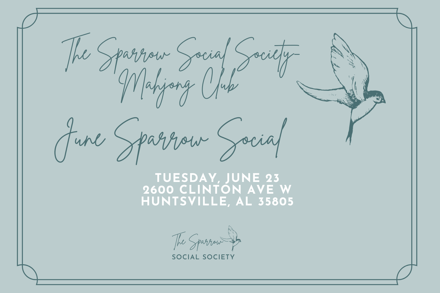 The Sparrow Social Society-Mahjong Club June Social