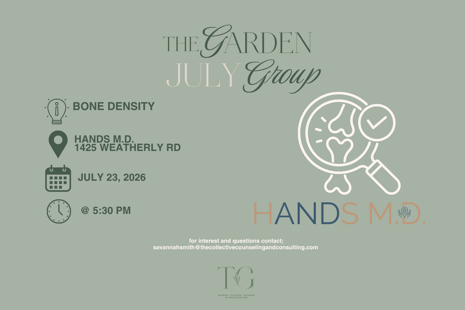 The Garden July Group 