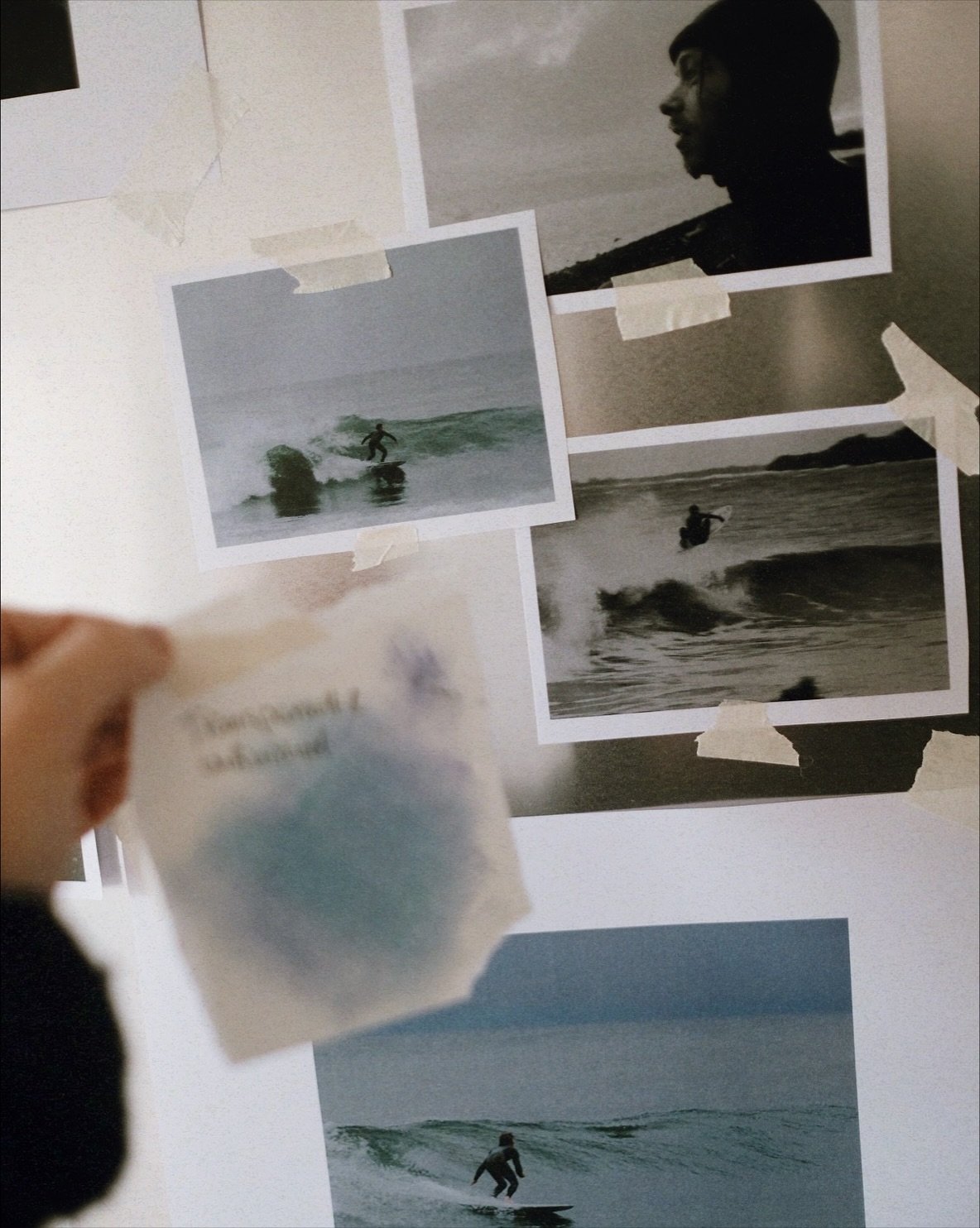 Created a little something for an exhibition celebrating the southern Swedish surf community.
〰️
A collage of selected photos snapped, thoughts scribbled and creative inputs I&rsquo;ve taken away from my past 5 years being a part of it.
〰️
I wanted t