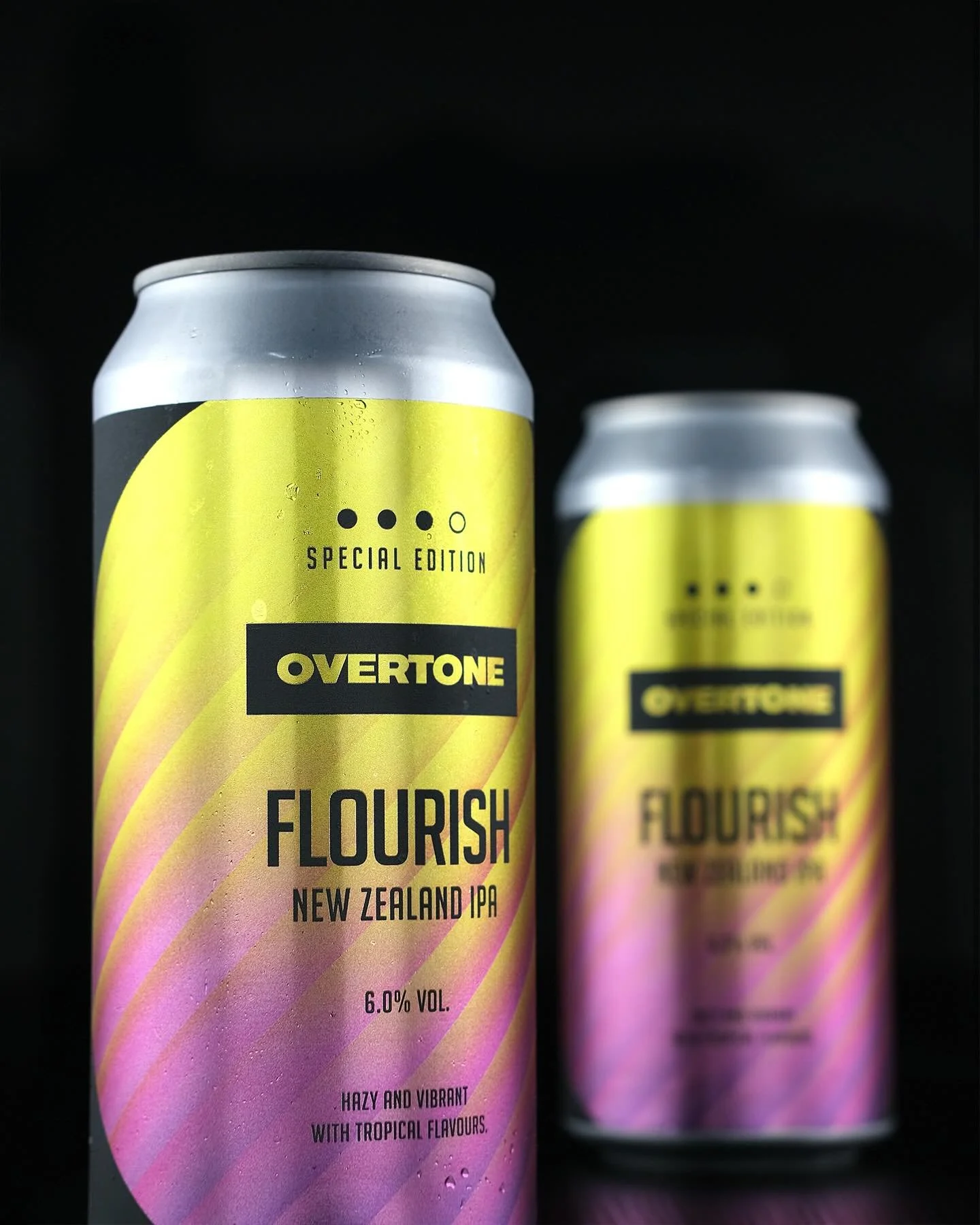 Daunder and Flourish were the final two releases to complete our Special Edition series.

Daunder is a crisp West Coast IPA with bright grapefruit flavour and a clean bitter edge.

Flourish is a fresh New Zealand IPA showcasing Nelson and Riwaka hops
