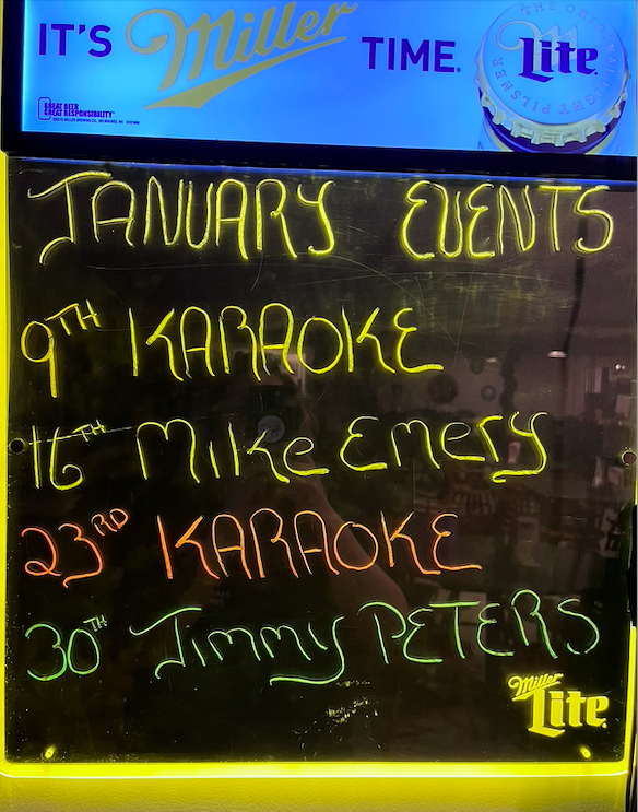 Post #24 January Food &amp; Music Schedule