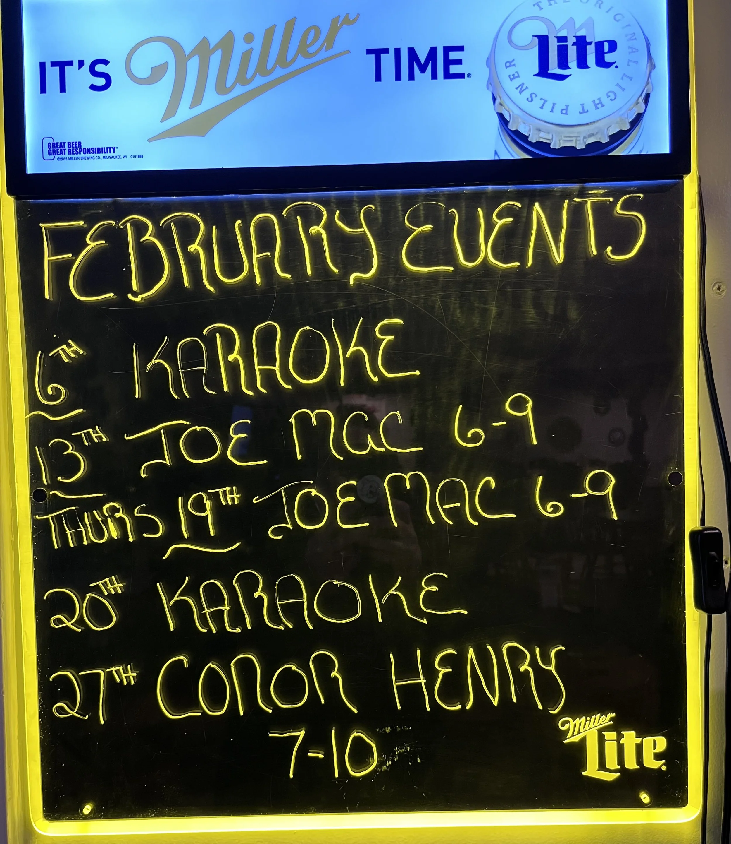 Post #24 February Food &amp; Music Schedule