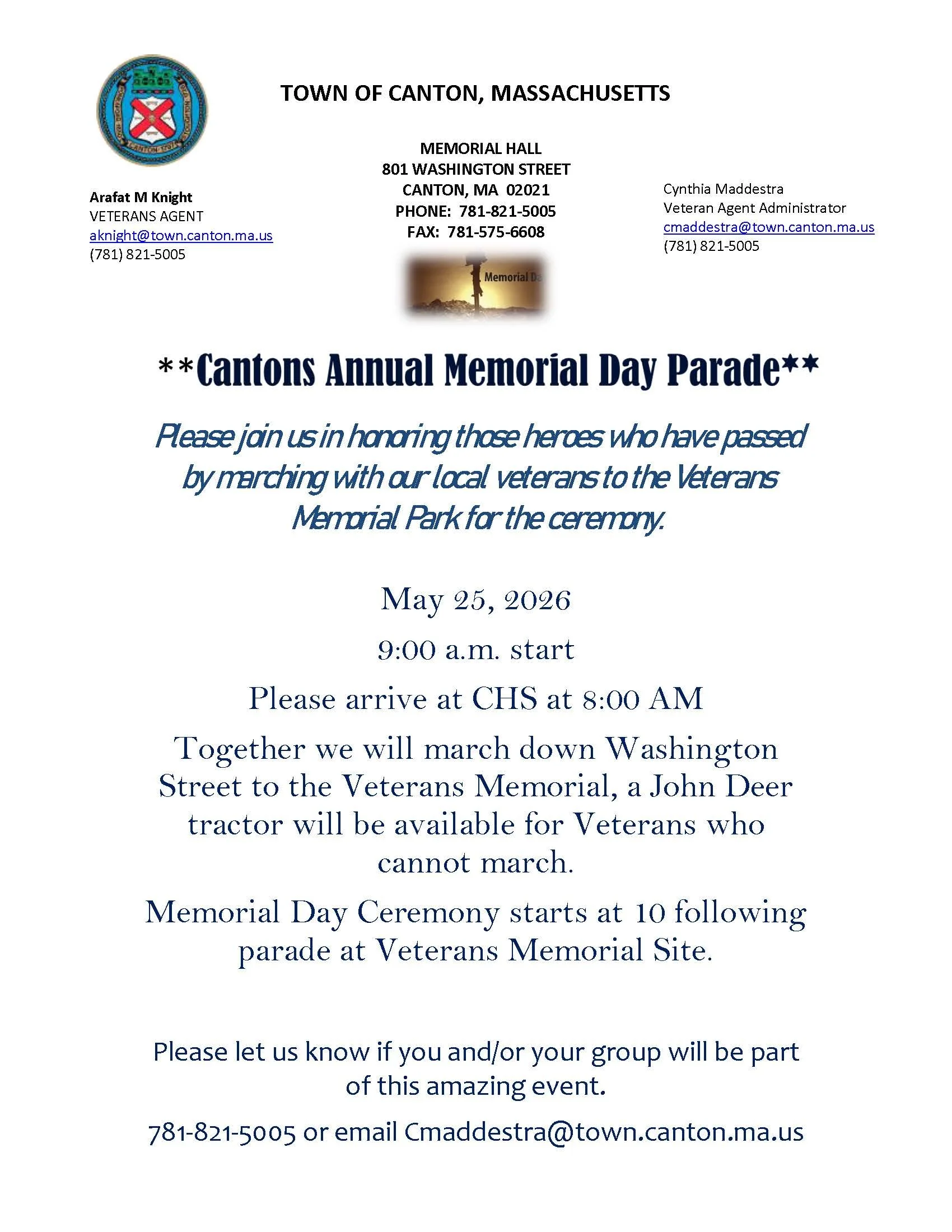 2026 Memorial Day Remembrance