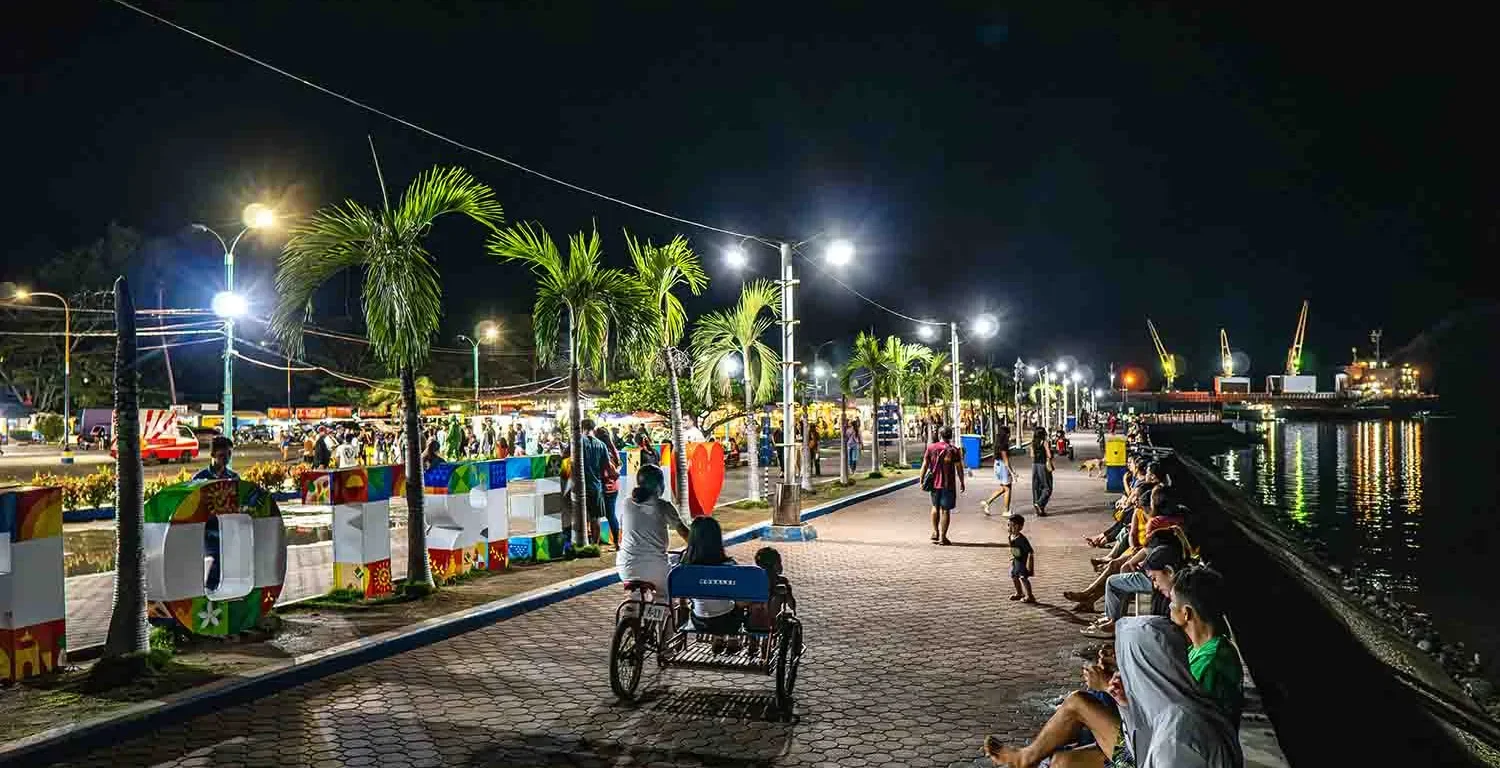 Puerto Princesa in Palawan is the gateway to the UNESCO-listed Underground River and a vibrant coastal city with bayfront walks, night markets, and local restaurants.