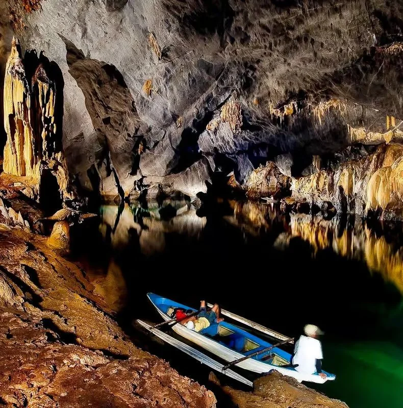 Puerto Princesa in Palawan is the gateway to the UNESCO-listed Underground River and a vibrant coastal city with bayfront walks, night markets, and local restaurants.