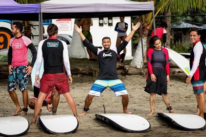 Surf lessons with pro team in Jacó Beach Costa Rica