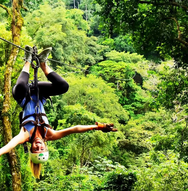 Los Sueños zip line canopy tour with ocean views