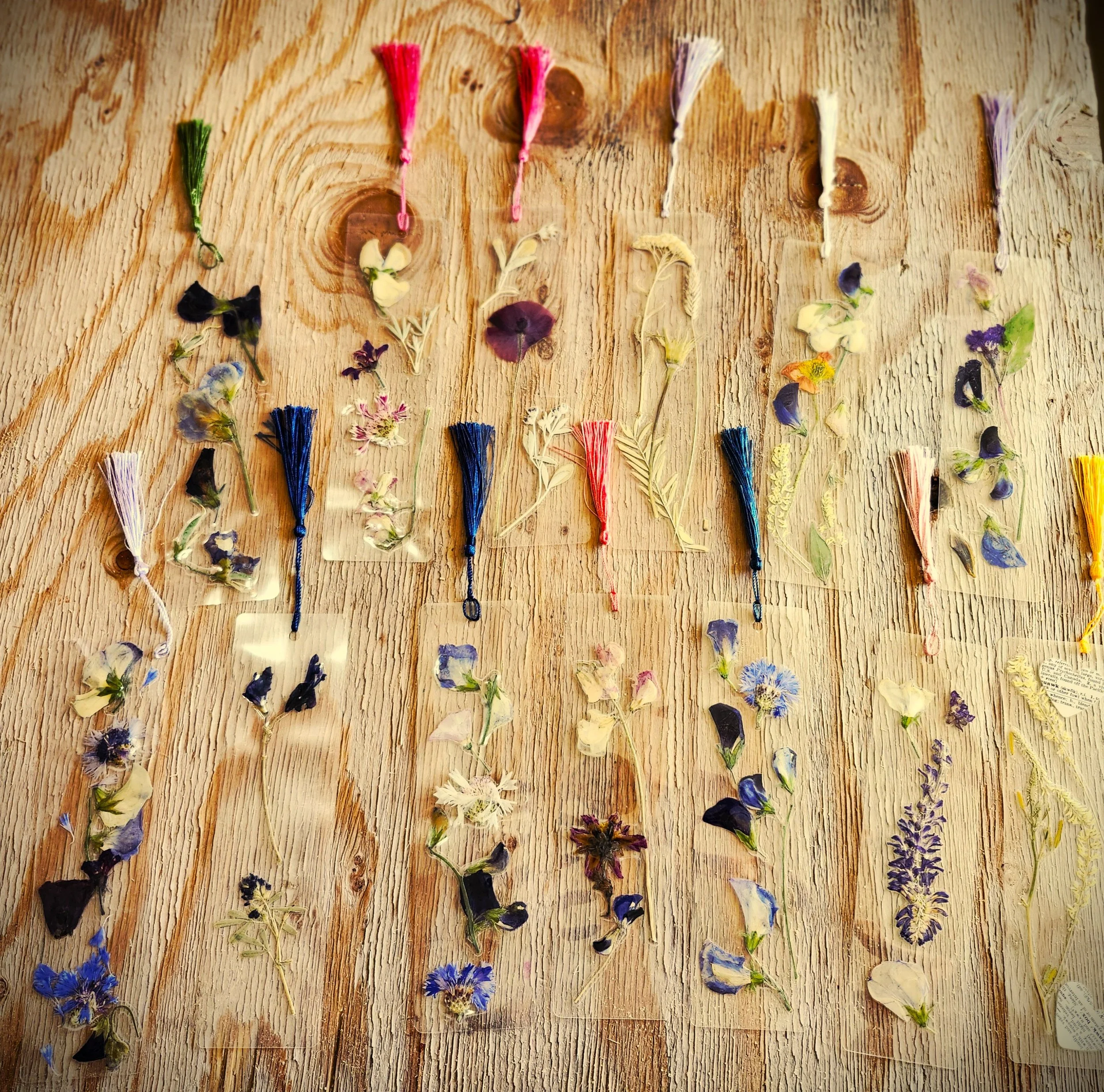 Pressed Flower Bookmarks