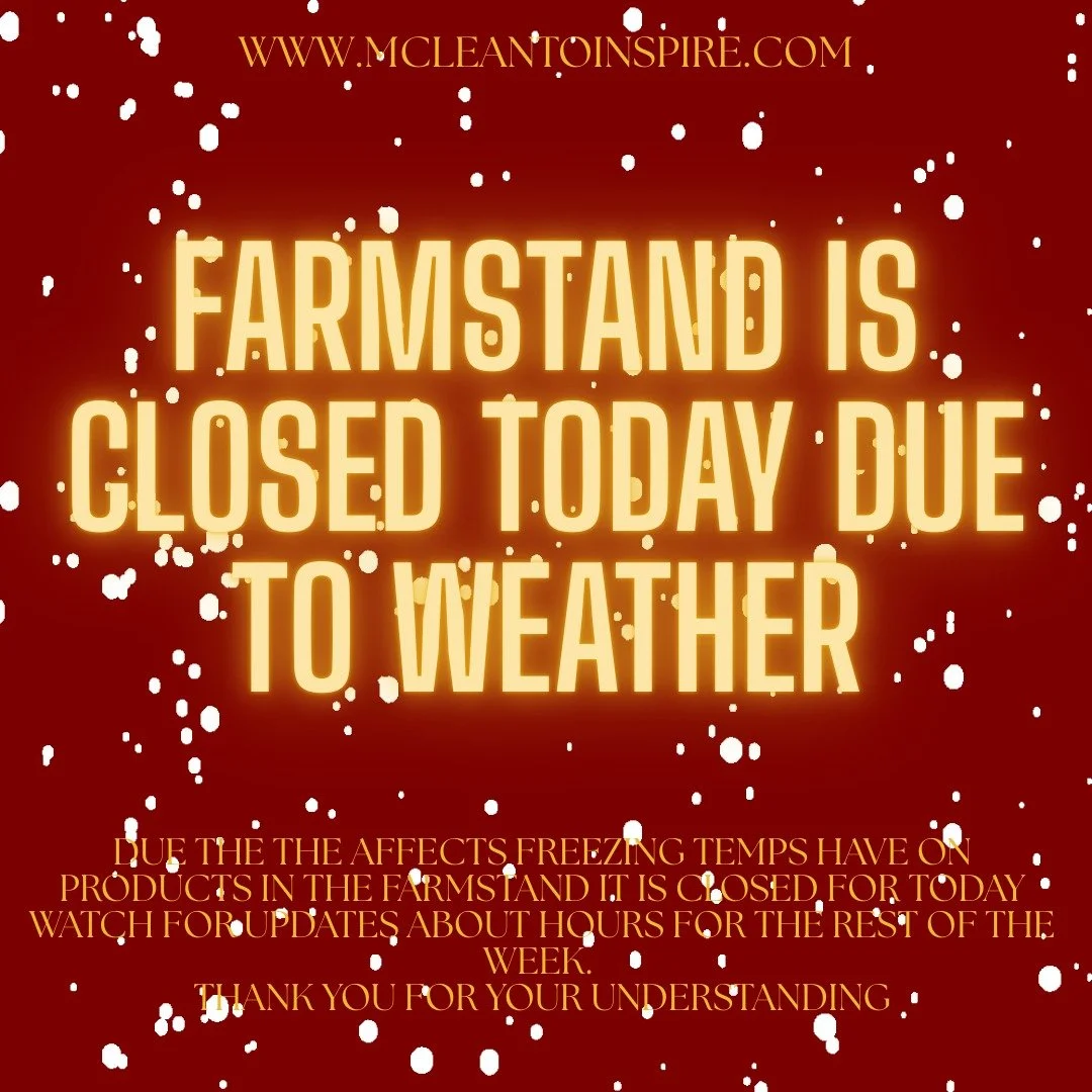 Watch for updates about hours for the rest of the week depending on weather. 
Thank you.