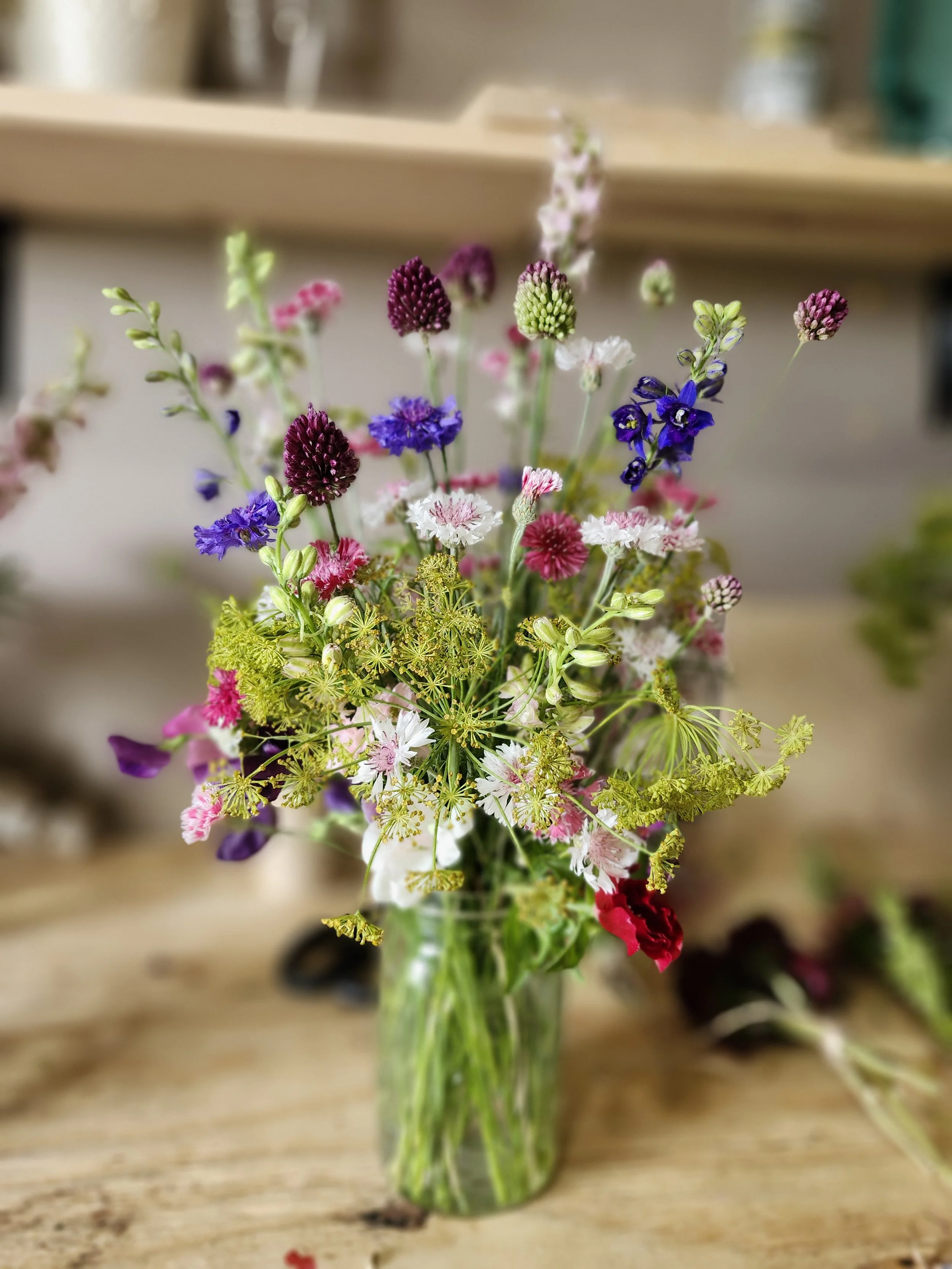 Quart Mason Jar Bouquet- ORDER FOR PICKUP ONLY!