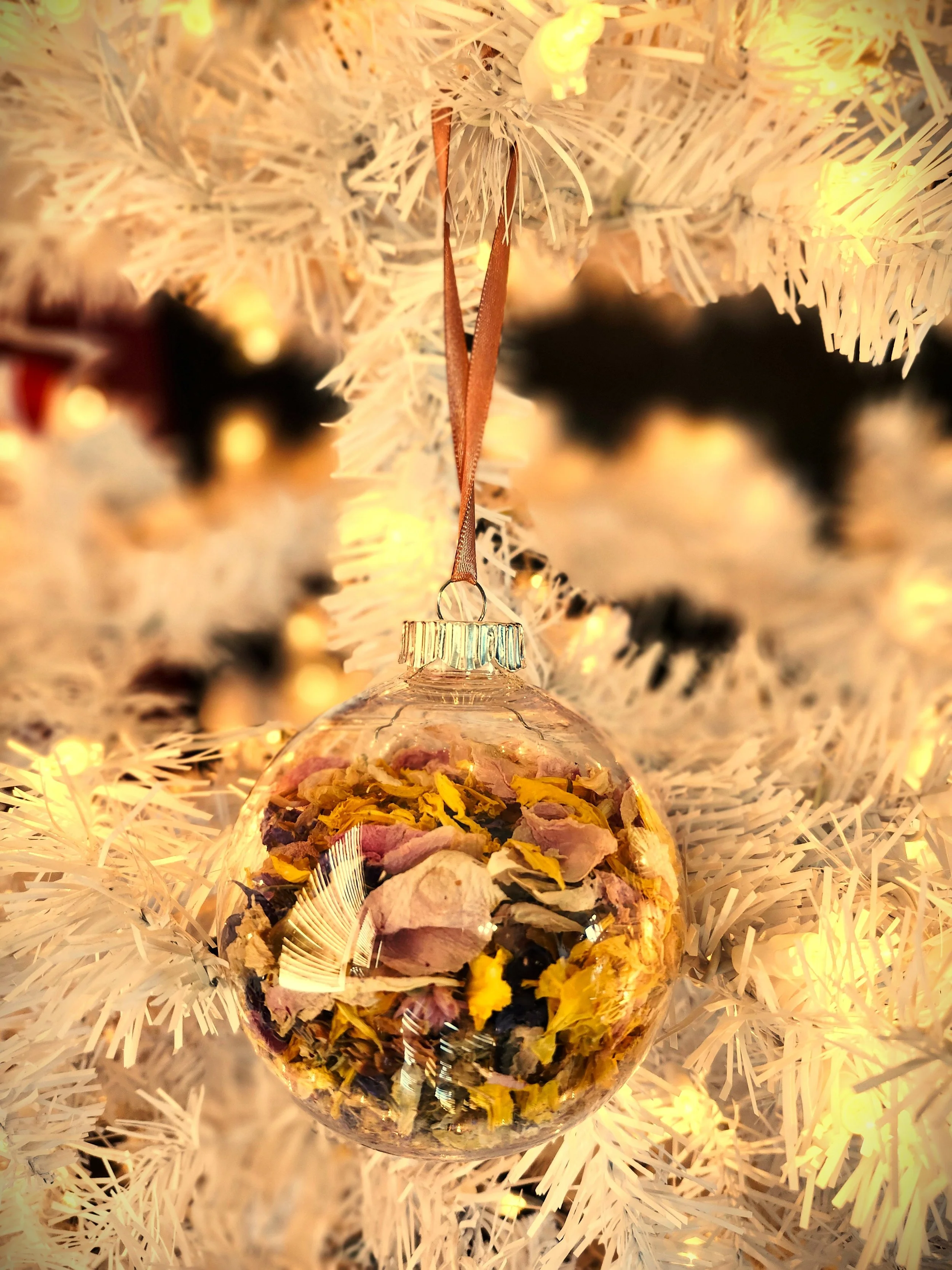 Dried Flower Globe Ornament