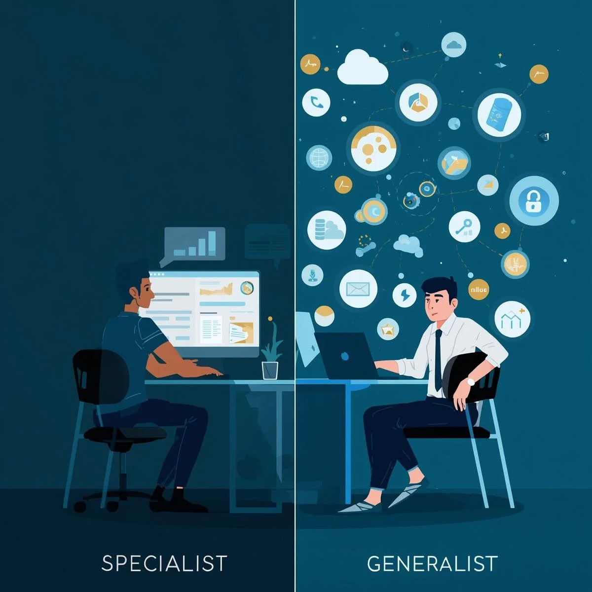 What is your speciality - reverting to an old job question