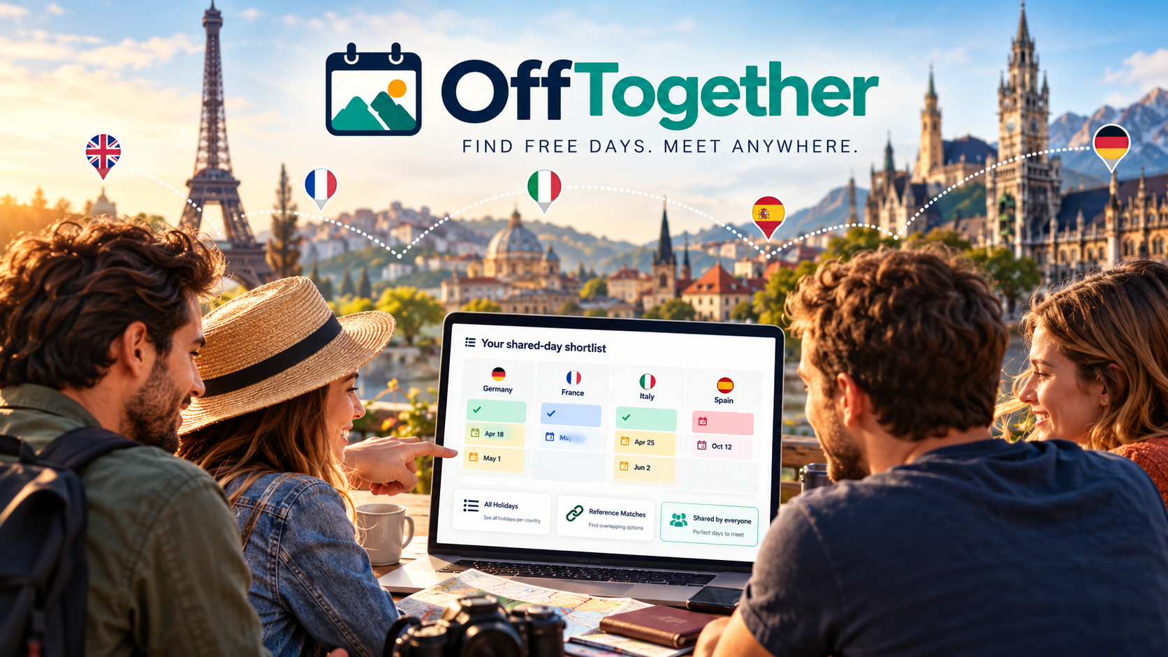Offtogether - find free days across borders