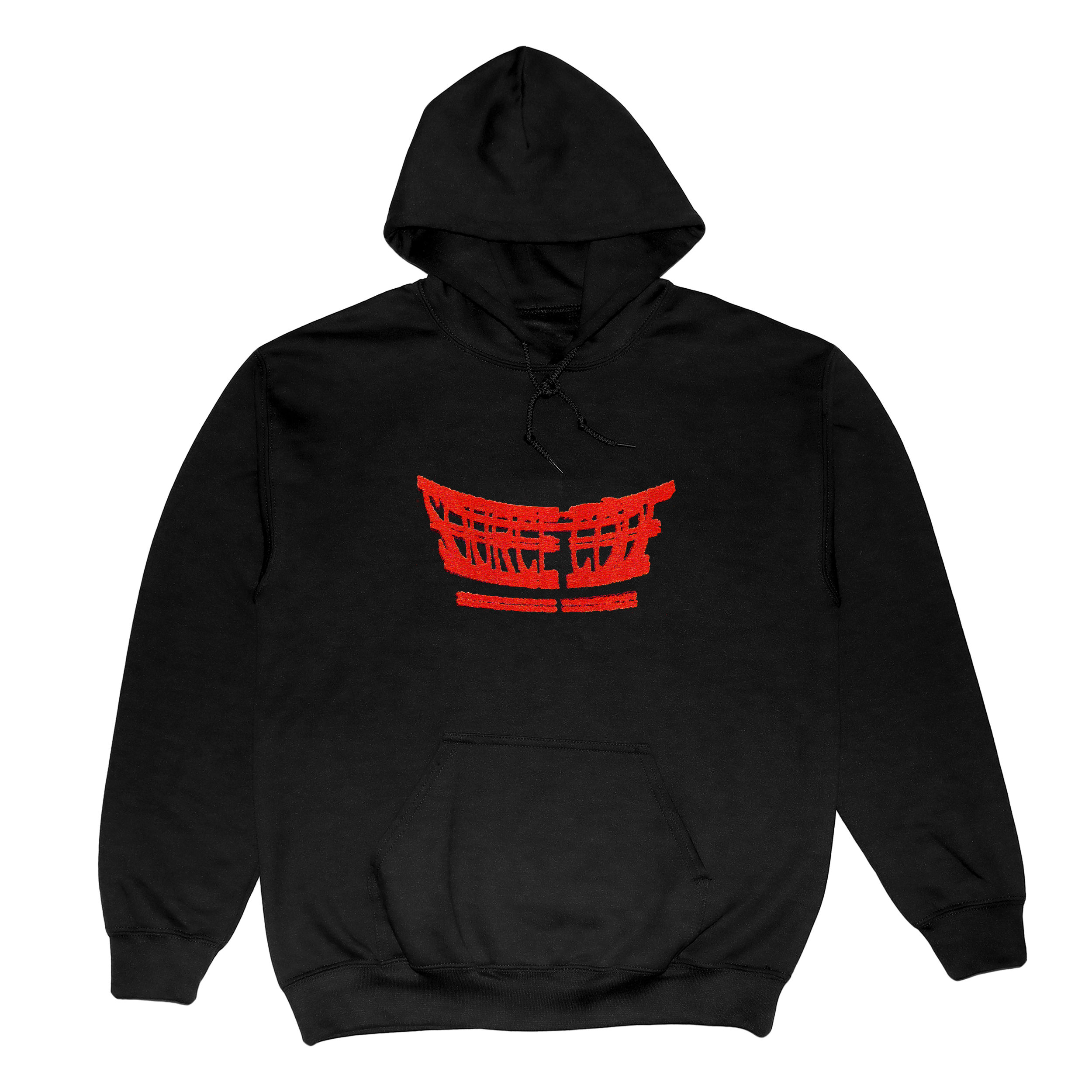 [DTF] Main Logo Hoodie (Black:Red).png