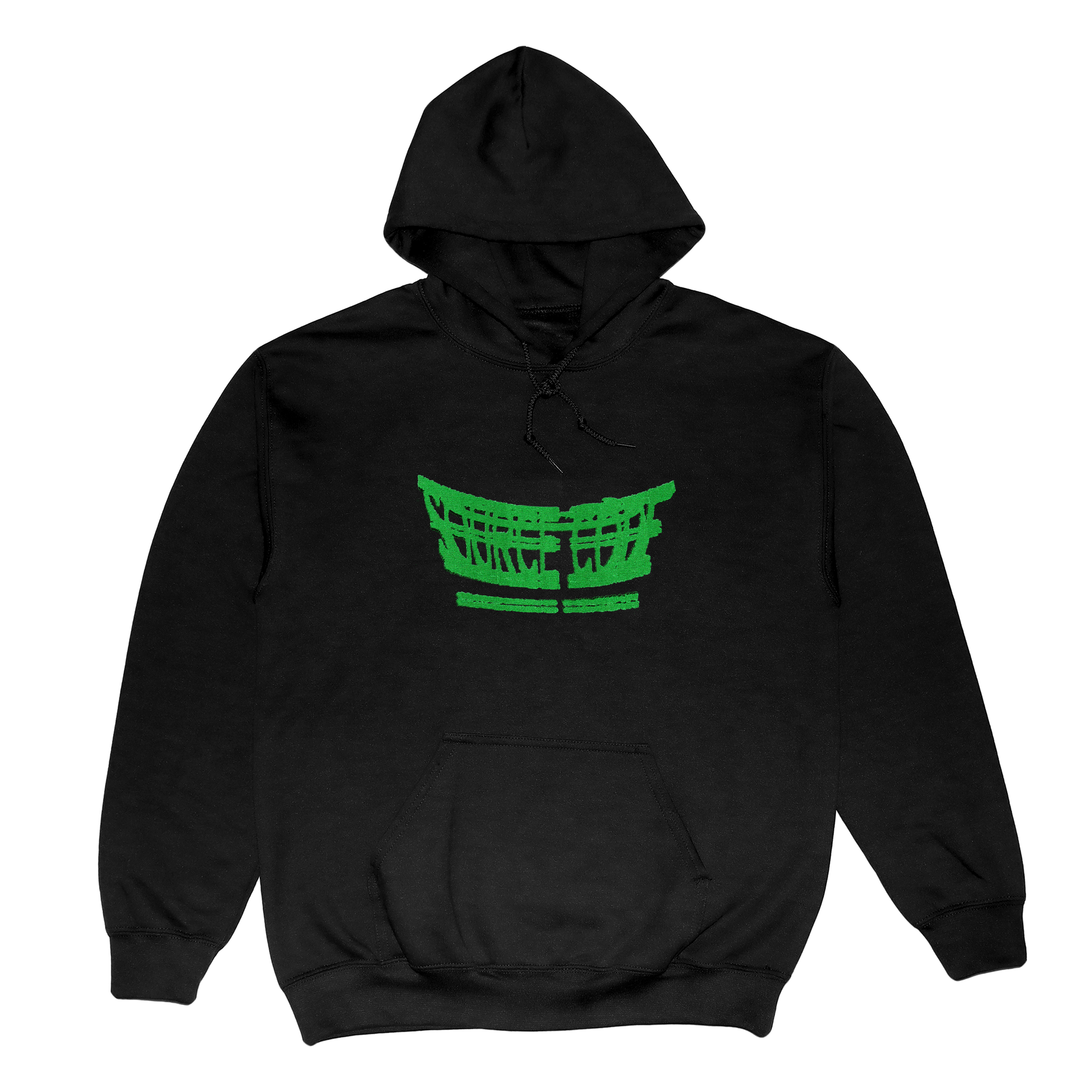 [DTF] Main Logo Hoodie (Black:Green).png
