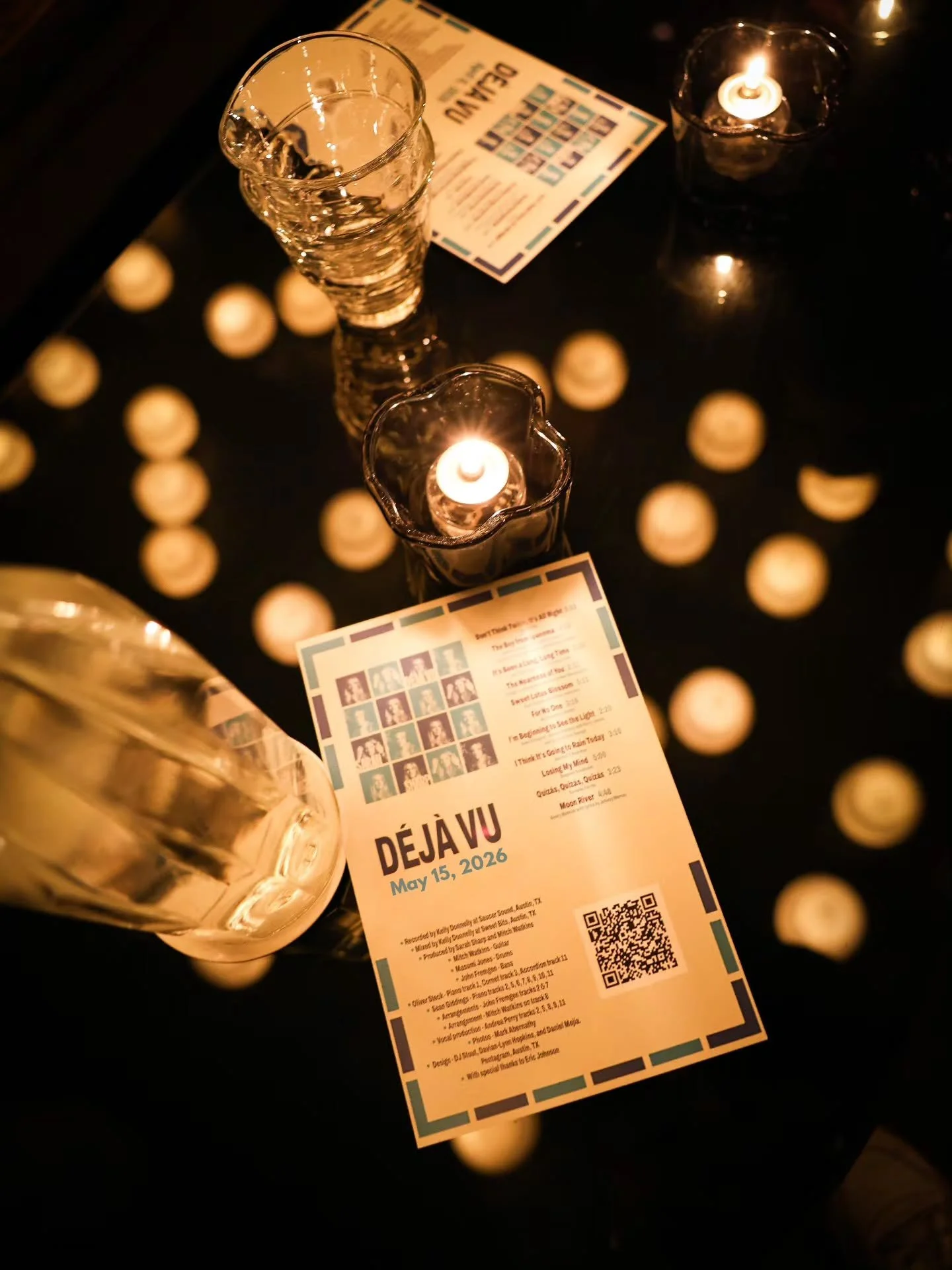 Recently, I was very honored to gather friends, donors, Austin Music community to help us approve&nbsp;the&nbsp;&nbsp;D&eacute;j&agrave; Vu vinyl&nbsp;test-pressings. The energy at @equipmentroomaustin was life-affirming, and hearing our record  in s